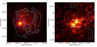 photo du premier pulsar gamma extragalactique observé